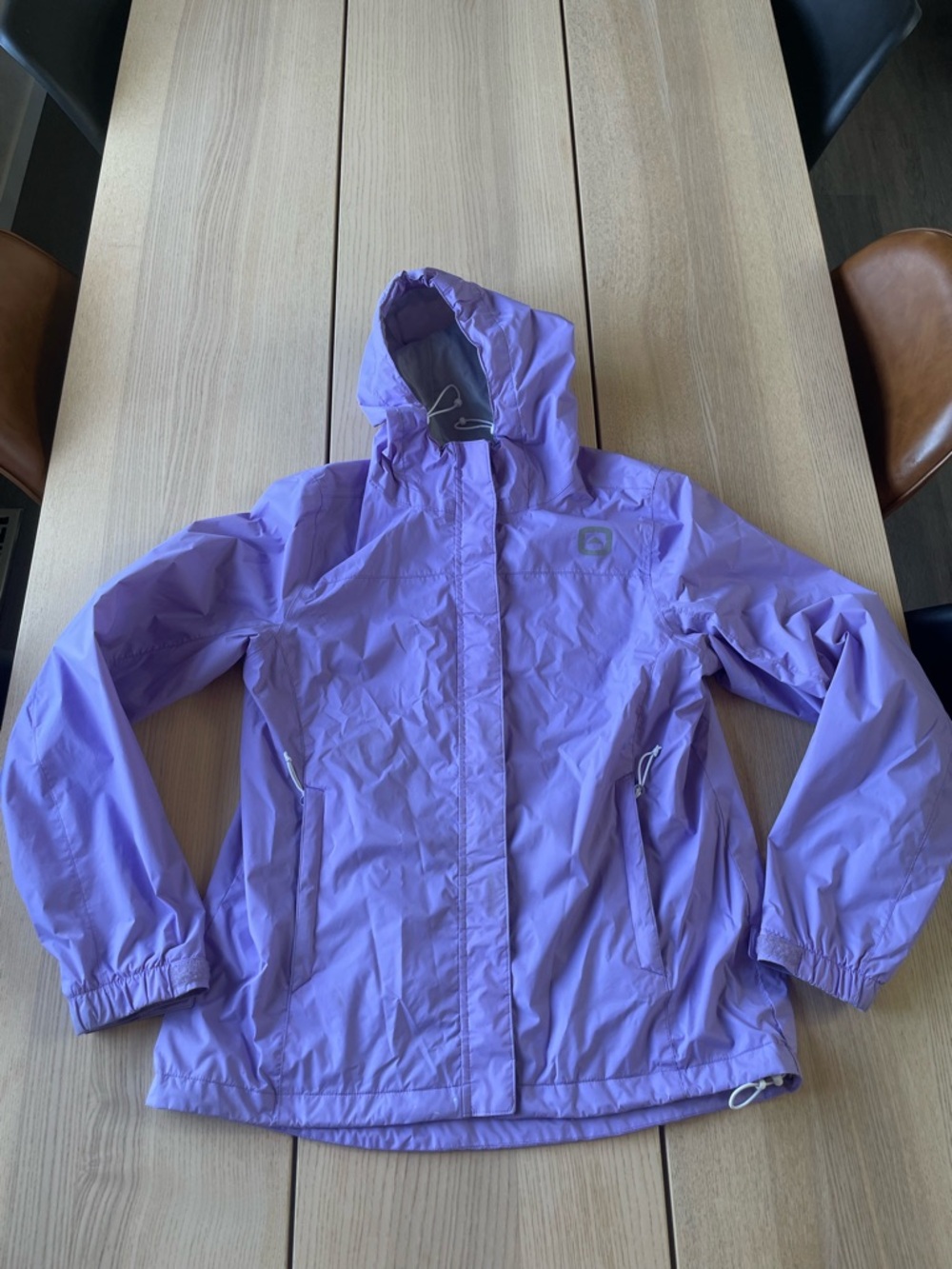 Outbound Rae Rain jacket for ladies in violet purple size medium rain coat women